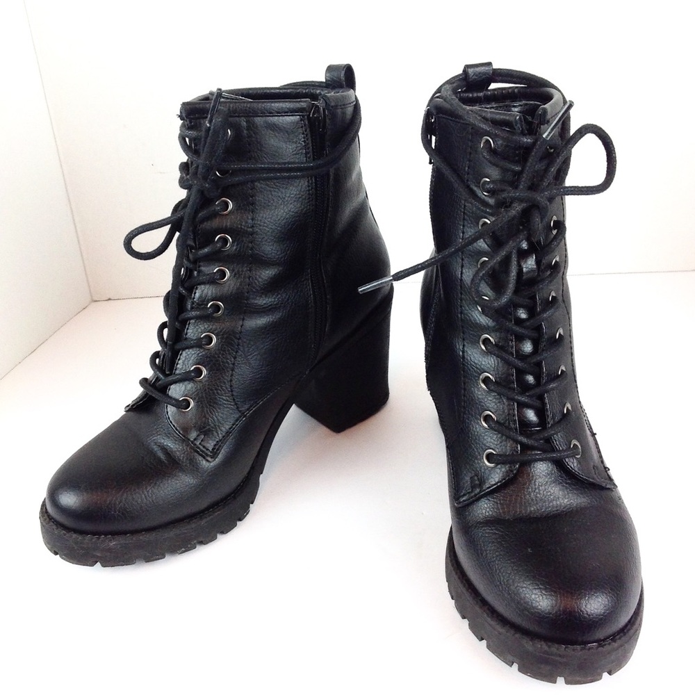 Zigi Soho Heeled Lace Up Ankle Boots - Size 8